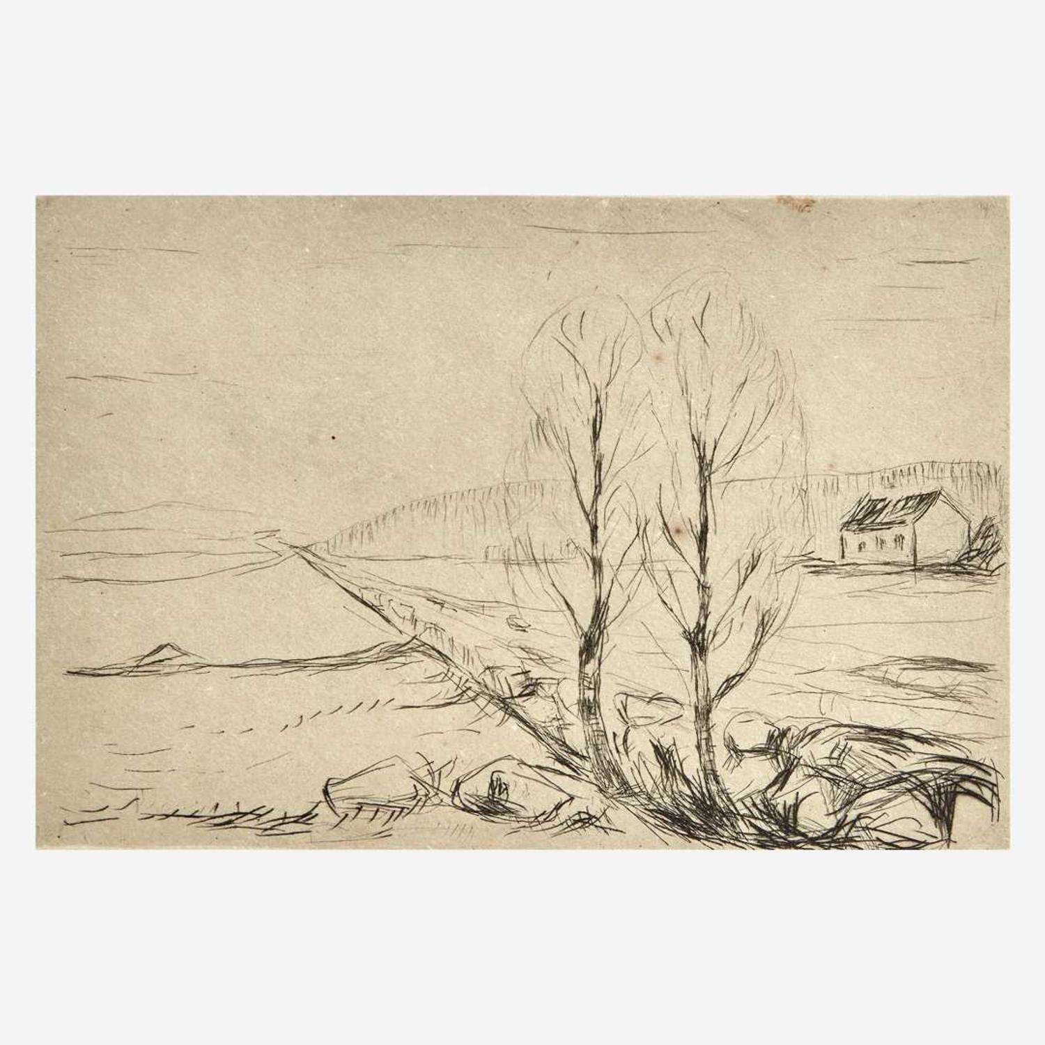 Edvard Munch (Norwegian, 1863-1944) Norwegian Landscape (Norsk landskap)