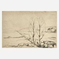 Edvard Munch (Norwegian, 1863-1944) Norwegian Landscape (Norsk landskap)