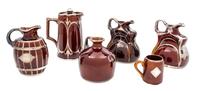 A Collection of Six Lenox Porcelain Silver Overlay Articles Height of first 6 1/8 inches.