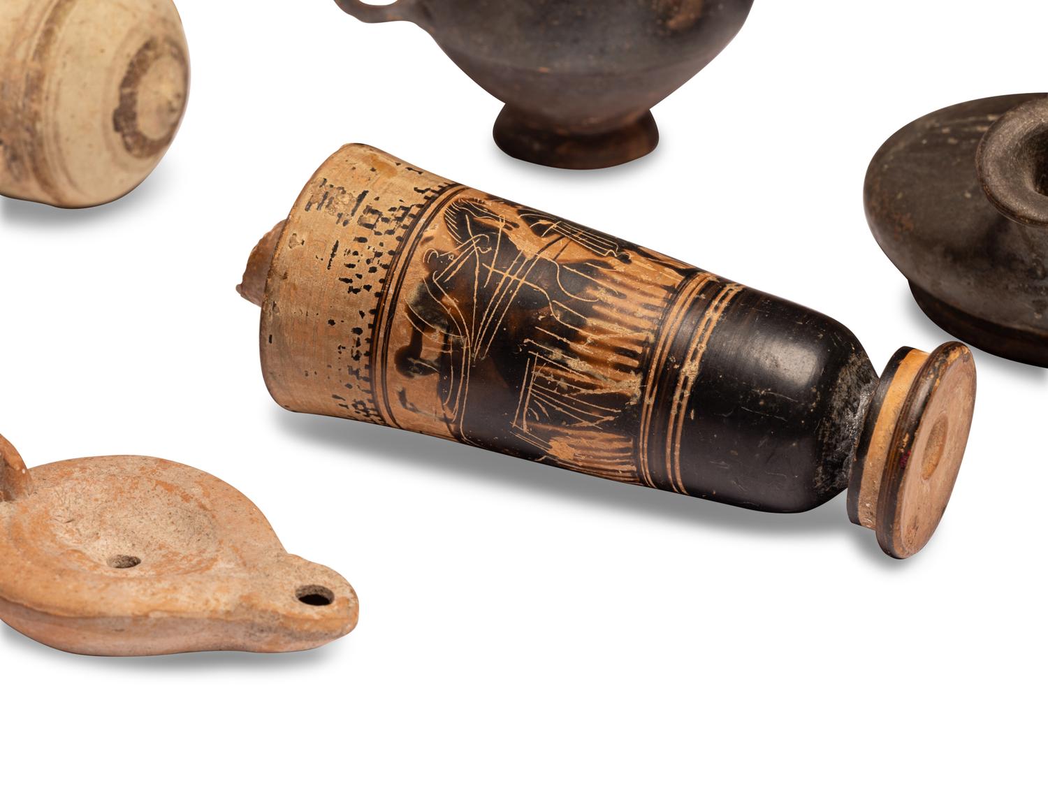 Seventeen Greco-Roman Fragmentary Vessels and Oil Lamps
