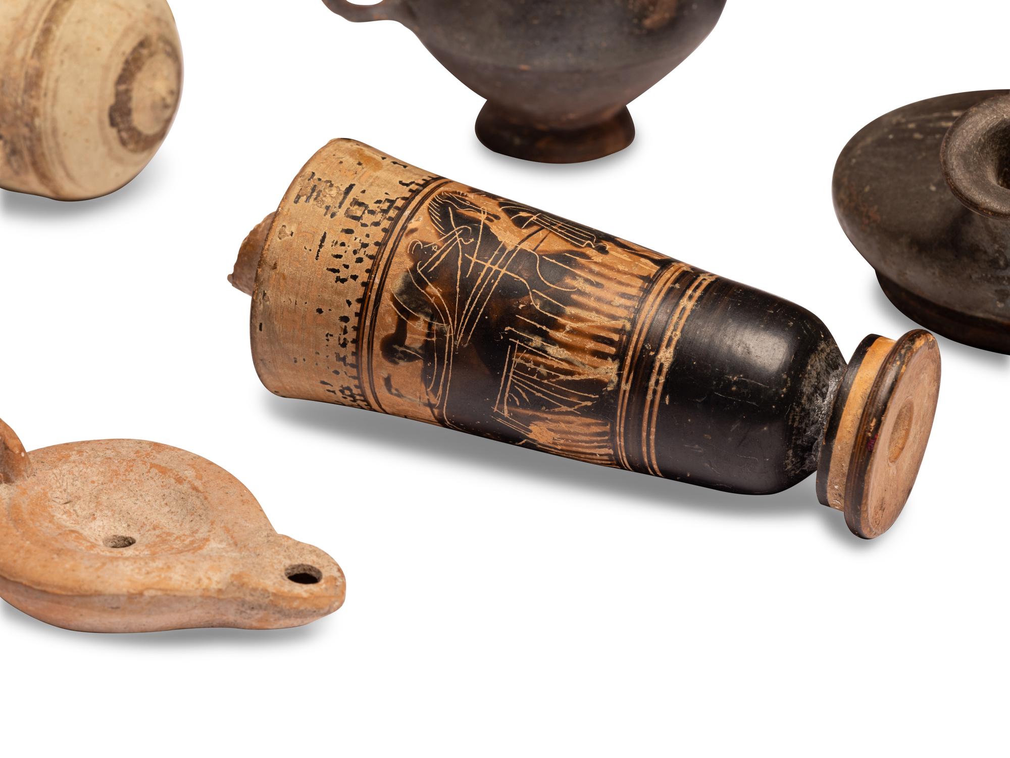 Seventeen Greco-Roman Fragmentary Vessels and Oil Lamps