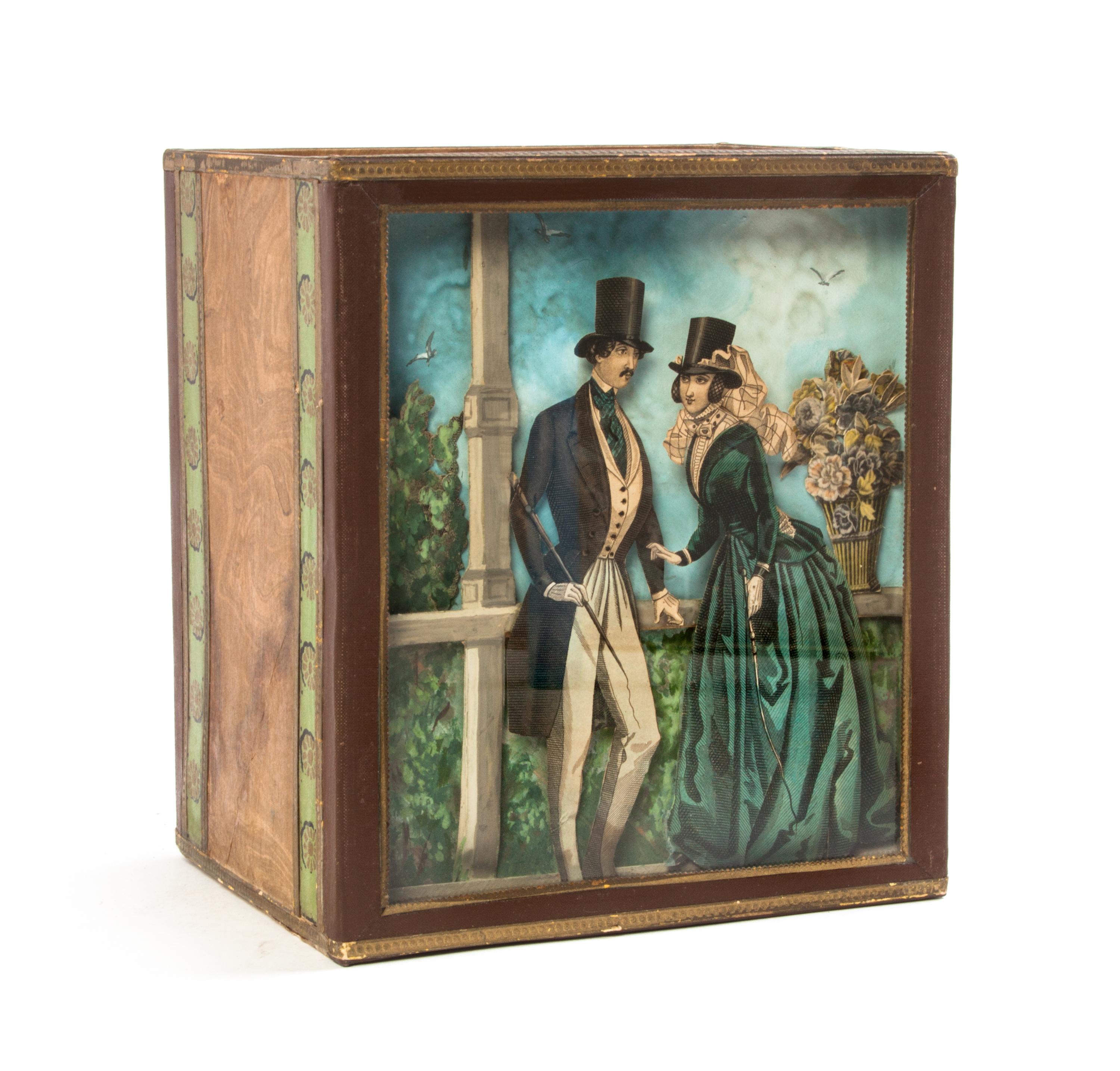 A Narcissa Thorne Shadow Box Waste Paper Basket, Height 7 inches.
