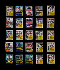 A Large Collection of Unopened Assorted 1980s Baseball Card Packs