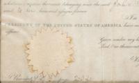 JACKSON, Andrew (1767-1845). Document signed ("Andrew Jackson"), as President. Washington, DC, 1 November 1830.