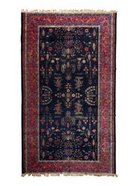 An Indo-Mohajeran Sarouk Wool Rug