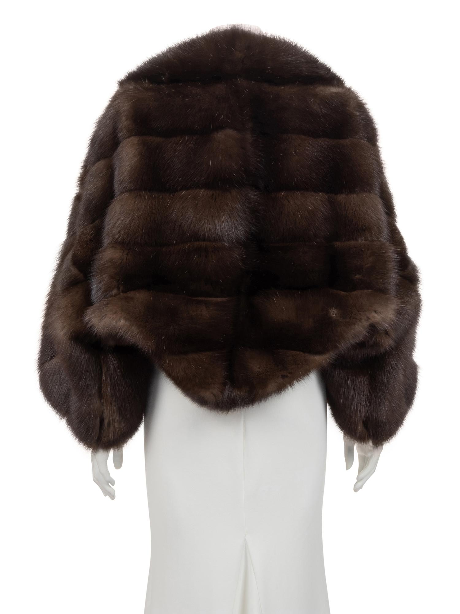 Sable Fur Sleeved Shrug, Attributed to Ralph Rucci