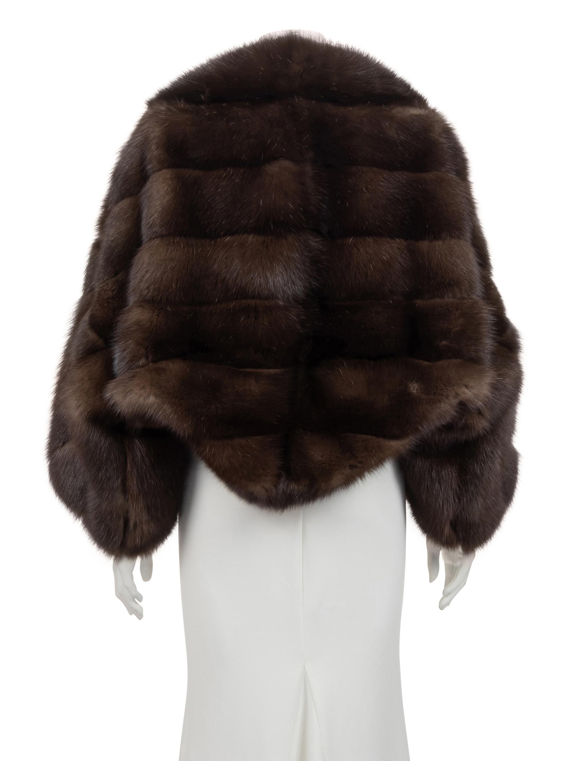 Sable Fur Sleeved Shrug, Attributed to Ralph Rucci