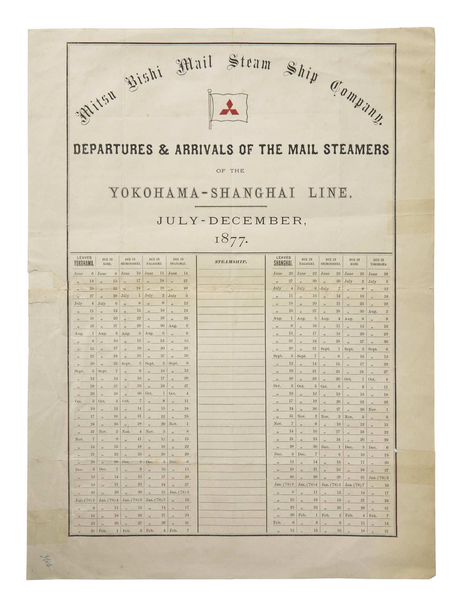 [Business & Industry] Mitsu Bishi Mail Steam Ship Company Broadside
