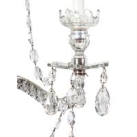 A Pair of Georgian Style Cut Glass Sconces