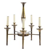 Manner of Andre Arbus, SECOND HALF 20TH CENTURY, a five-light chandelier