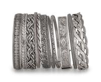 A Collection of Sterling Silver Bangles,