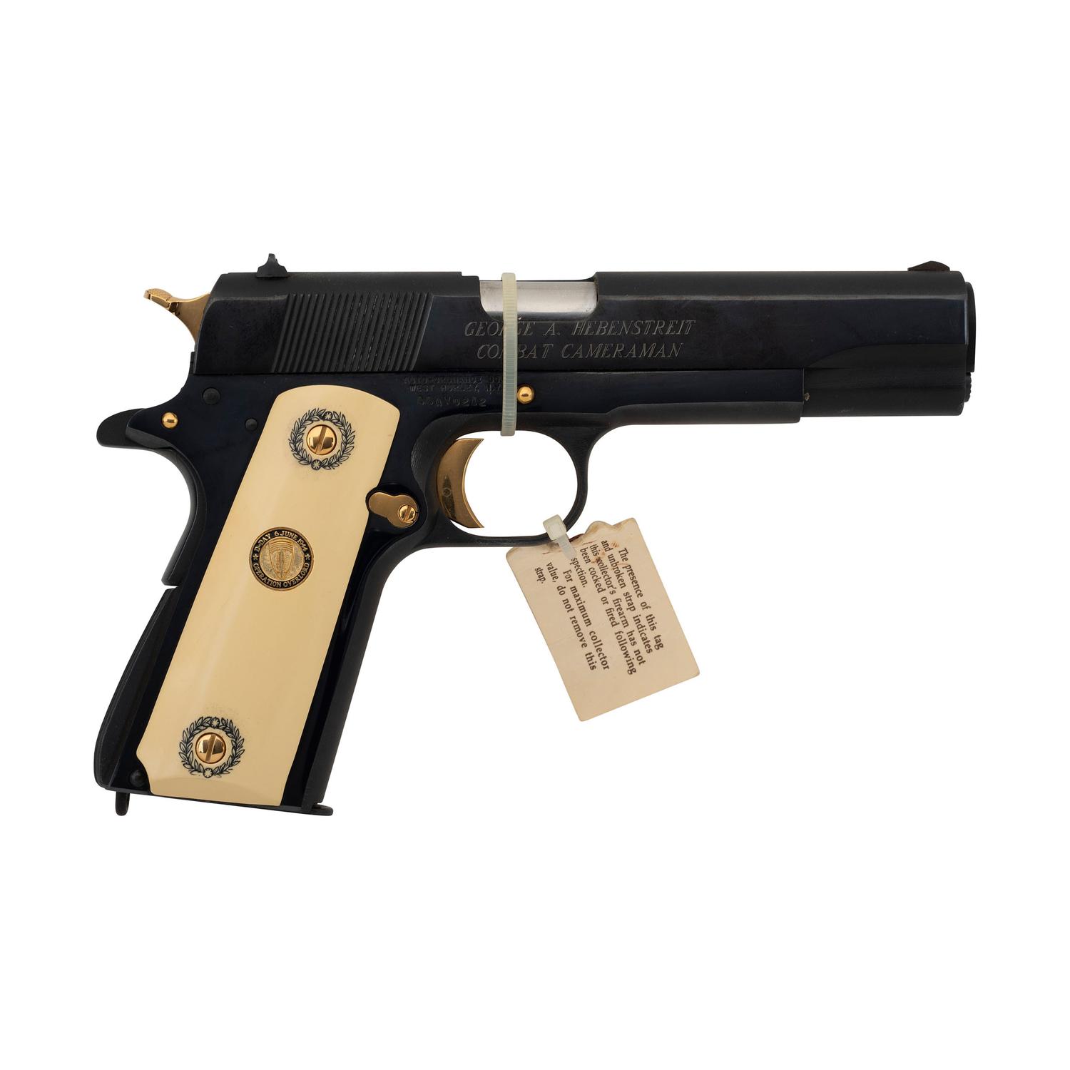 * Auto Ordnance D-Day Commemorative 1911A1 Pistol Issued by American Historical Foundation in Box