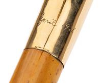 A Tiffany and Co. 18-Karat Gold Handled Walking Stick