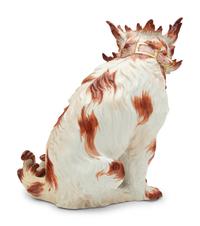 A German Porcelain Model of a Bolognese Hound