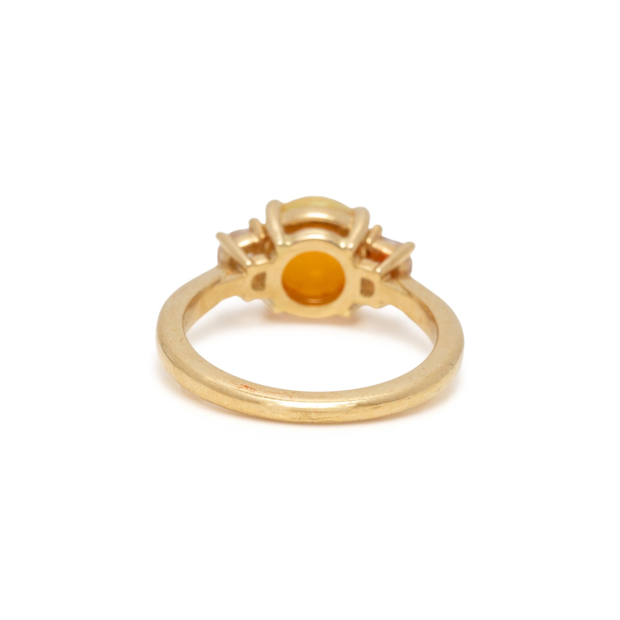OPAL AND DIAMOND RING