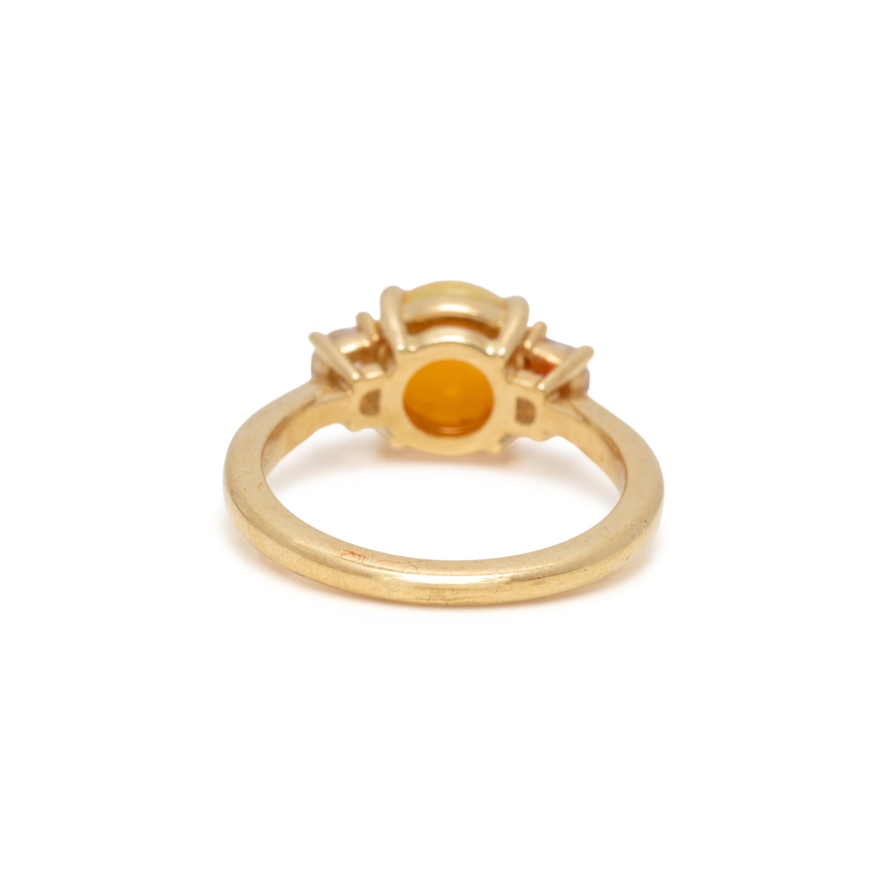 OPAL AND DIAMOND RING