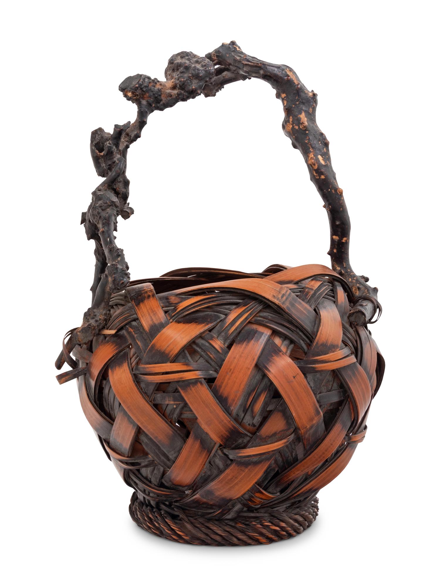 A Bamboo Flower Arranging Basket