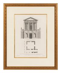 A Set of Three William Chambers (1722-1796) Architectural Study Chromolithographs