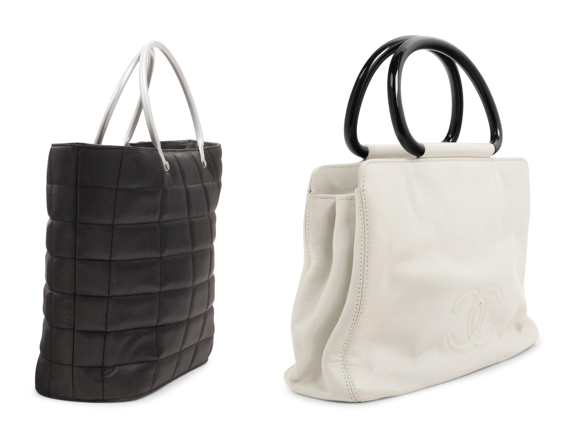 Two Chanel Bags: One Tote, One Leather, 1997-1999