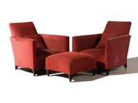 Pair of Armchairs and an ottoman