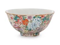 A Chinese Famille Rose 'Millefleur' Porcelain Bowl