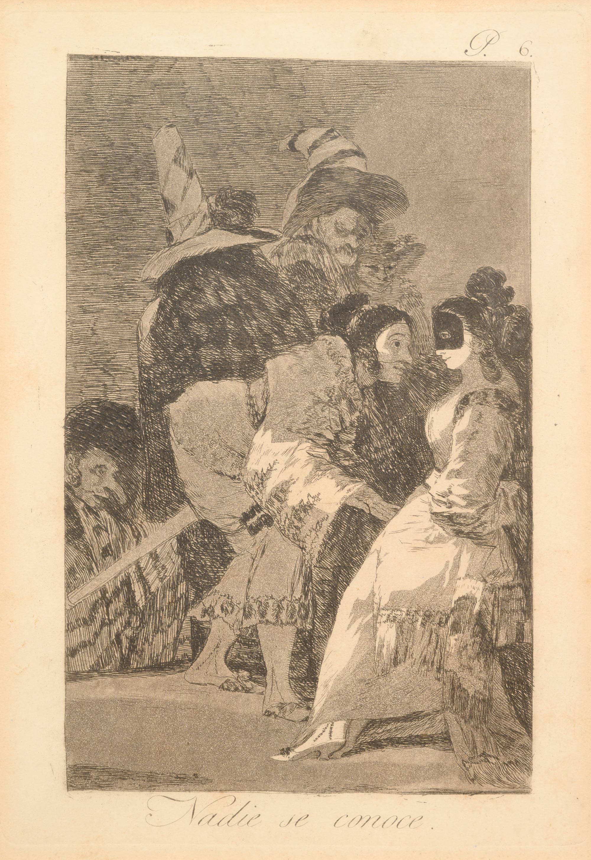 Nadie se conoce ( Nobody Knows Anybody) (from Los Capricios , plate 6)
