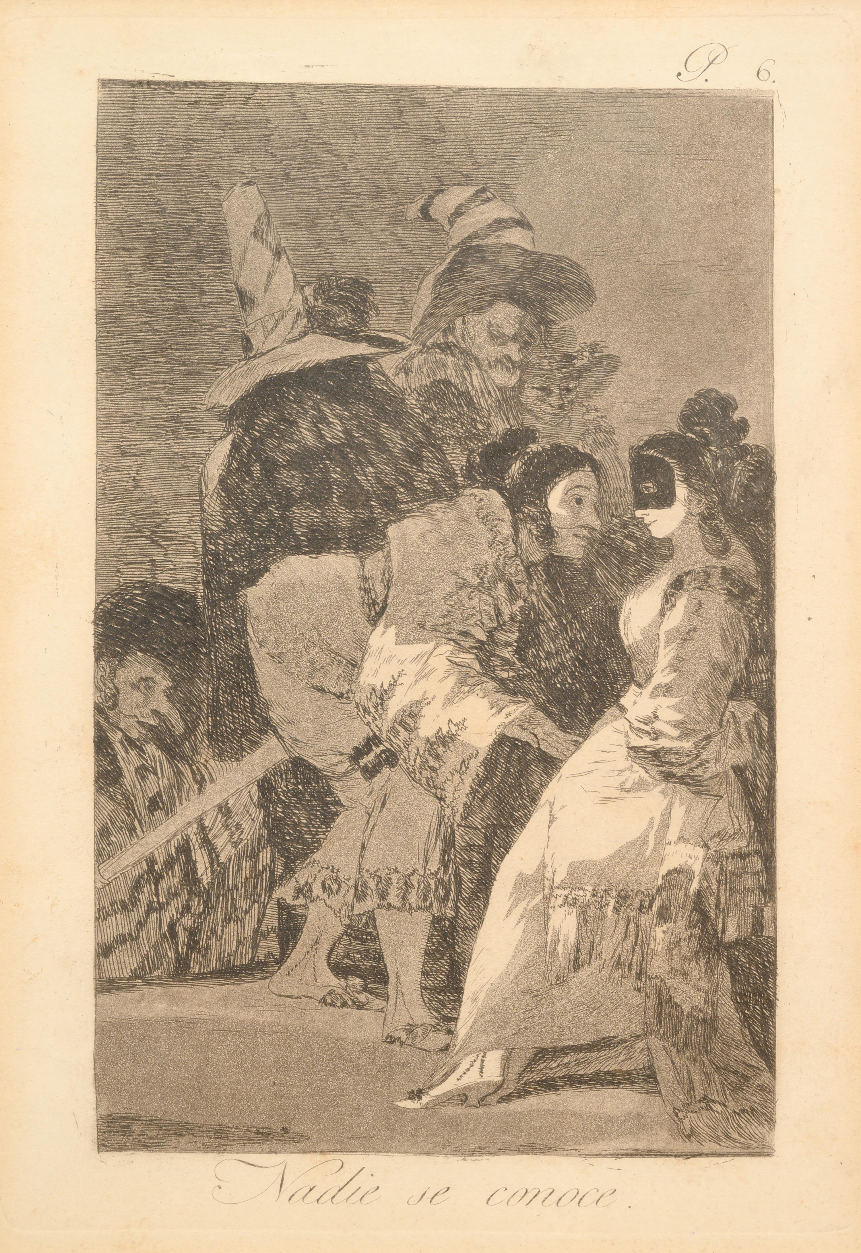 Nadie se conoce ( Nobody Knows Anybody) (from Los Capricios , plate 6)
