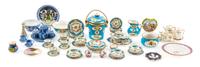 A Collection of Porcelain Table Articles Diameter of largest 1 3/8 inches. — Various Makers