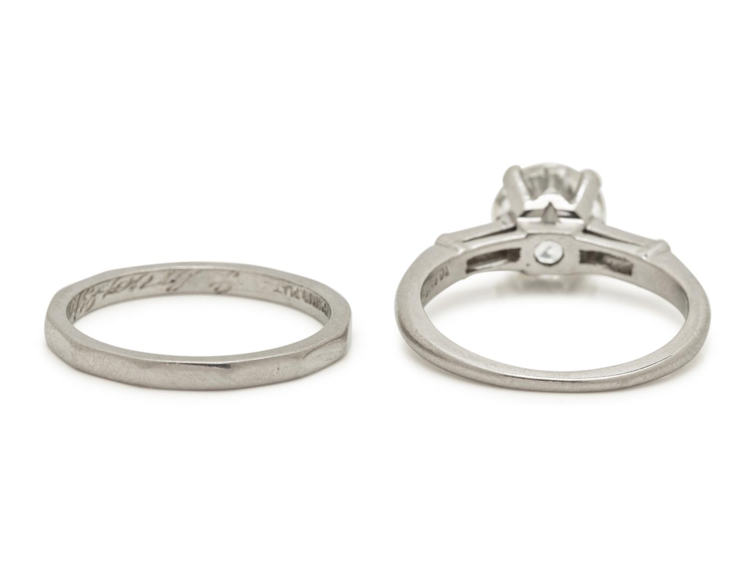 PLATINUM AND DIAMOND WEDDING SET