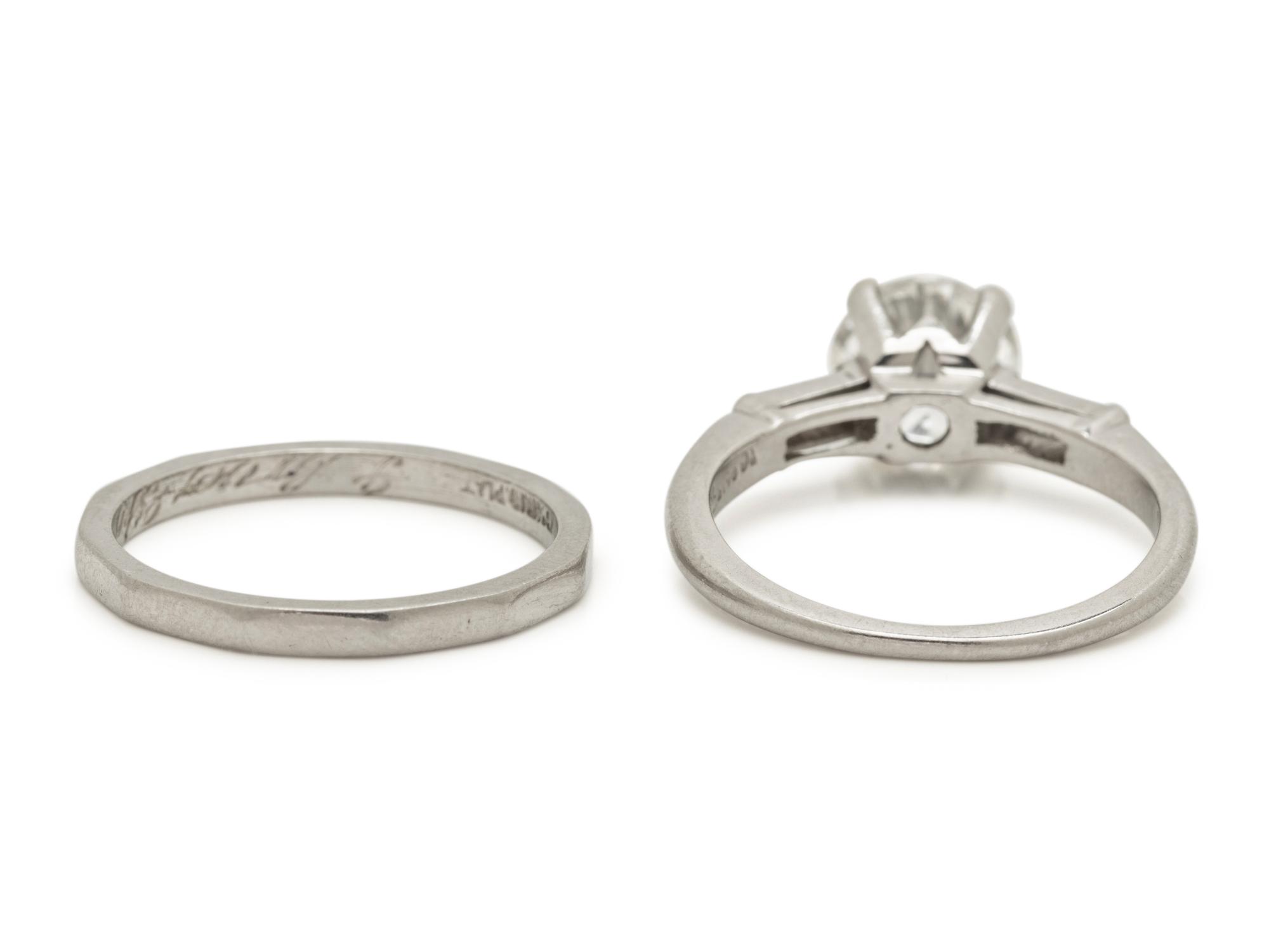 PLATINUM AND DIAMOND WEDDING SET