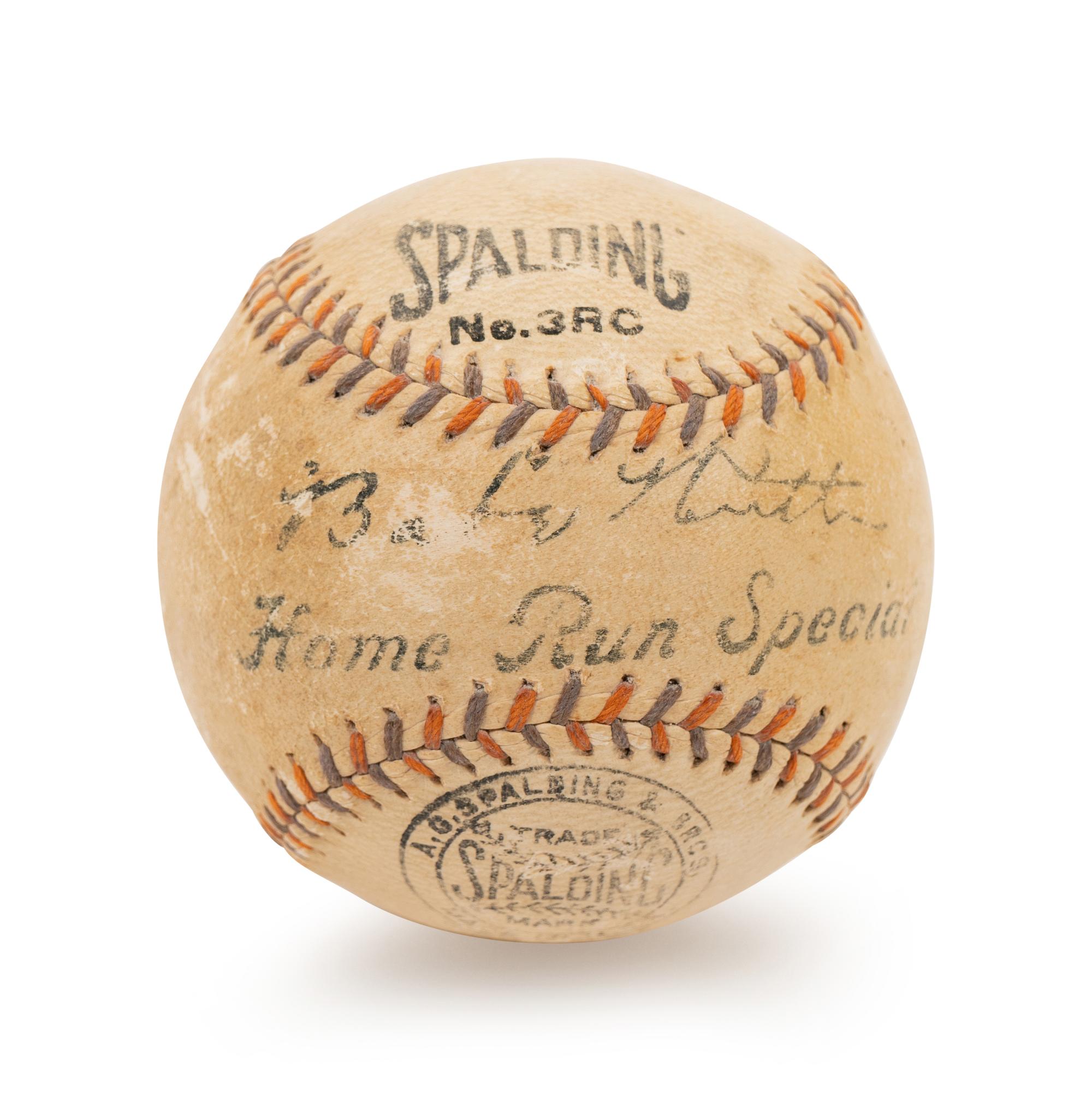 A Babe Ruth Signed Autograph Home Run Special Spalding Baseball (PSA Authentic)