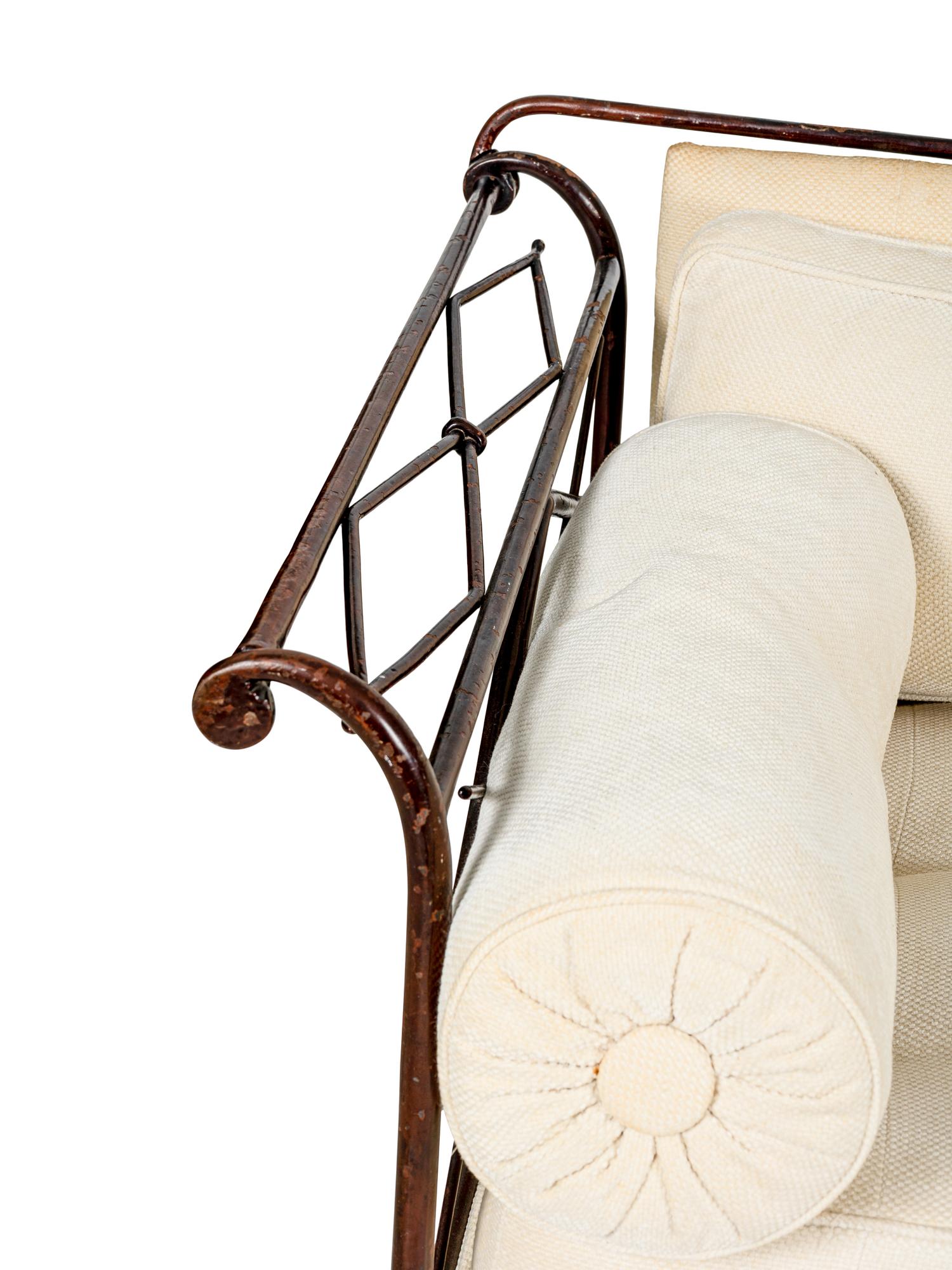 An Empire Style Wrought Iron Daybed