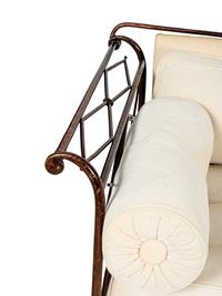 An Empire Style Wrought Iron Daybed