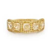 RAHAMINOV, YELLOW DIAMOND AND YELLOW GOLD RING