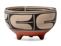 Three-Footed Pottery Bowl