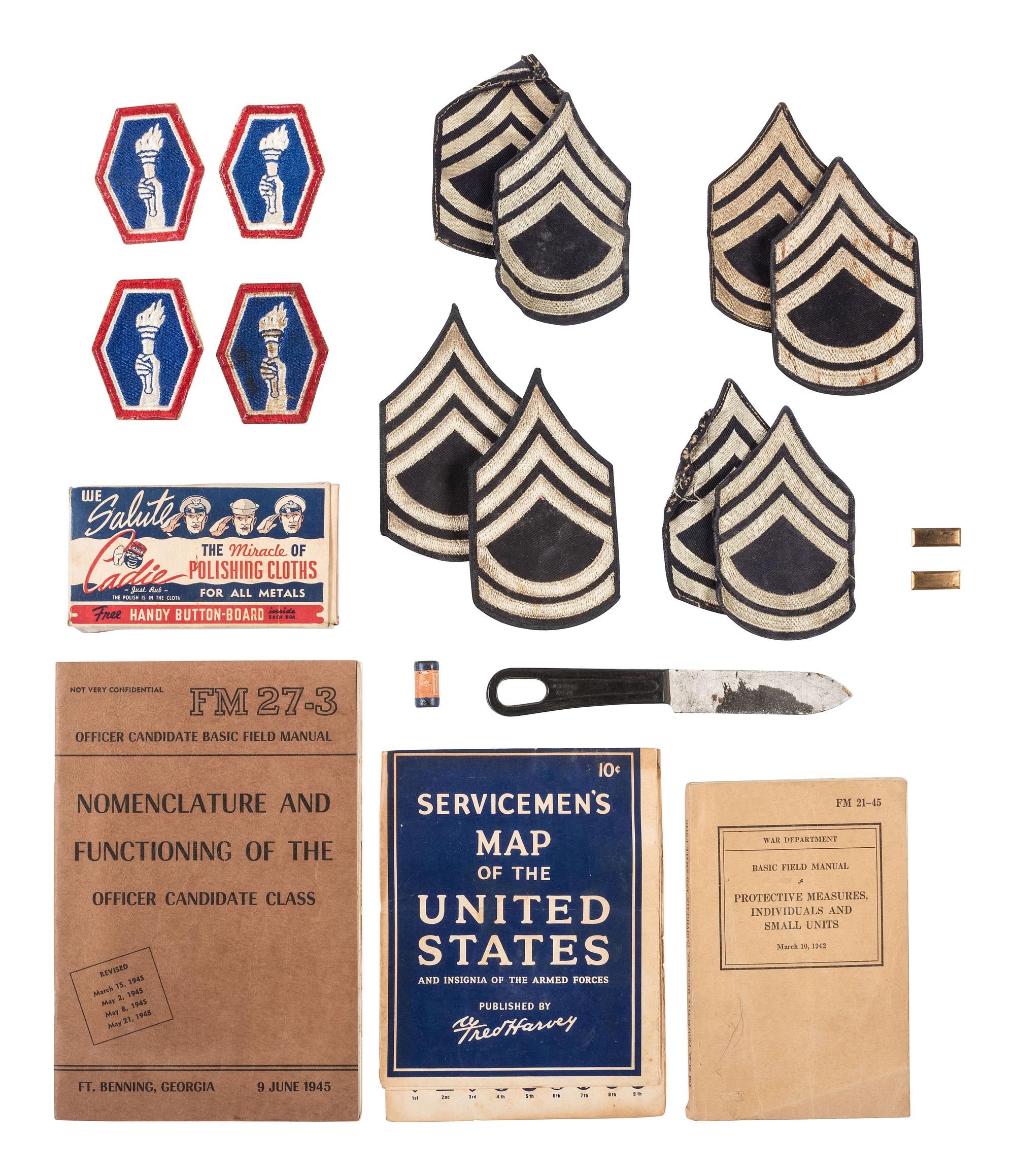 [WORLD WAR II]. Archive associated with Japanese-American soldier George Asakawa (1918-2012), whose family was detained in an Arizona relocation camp during WWII. [ With: ] Cal Tech autograph album featuring signatures of multiple Nobel Prize winners.