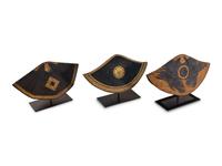 A Set of Three Chinese Straw Hats