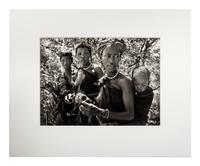 Sebastião Salgado (born 1944) Bushmen women collecting caterpillars in the Kalahari Desert. Botswana, Africa, 2008