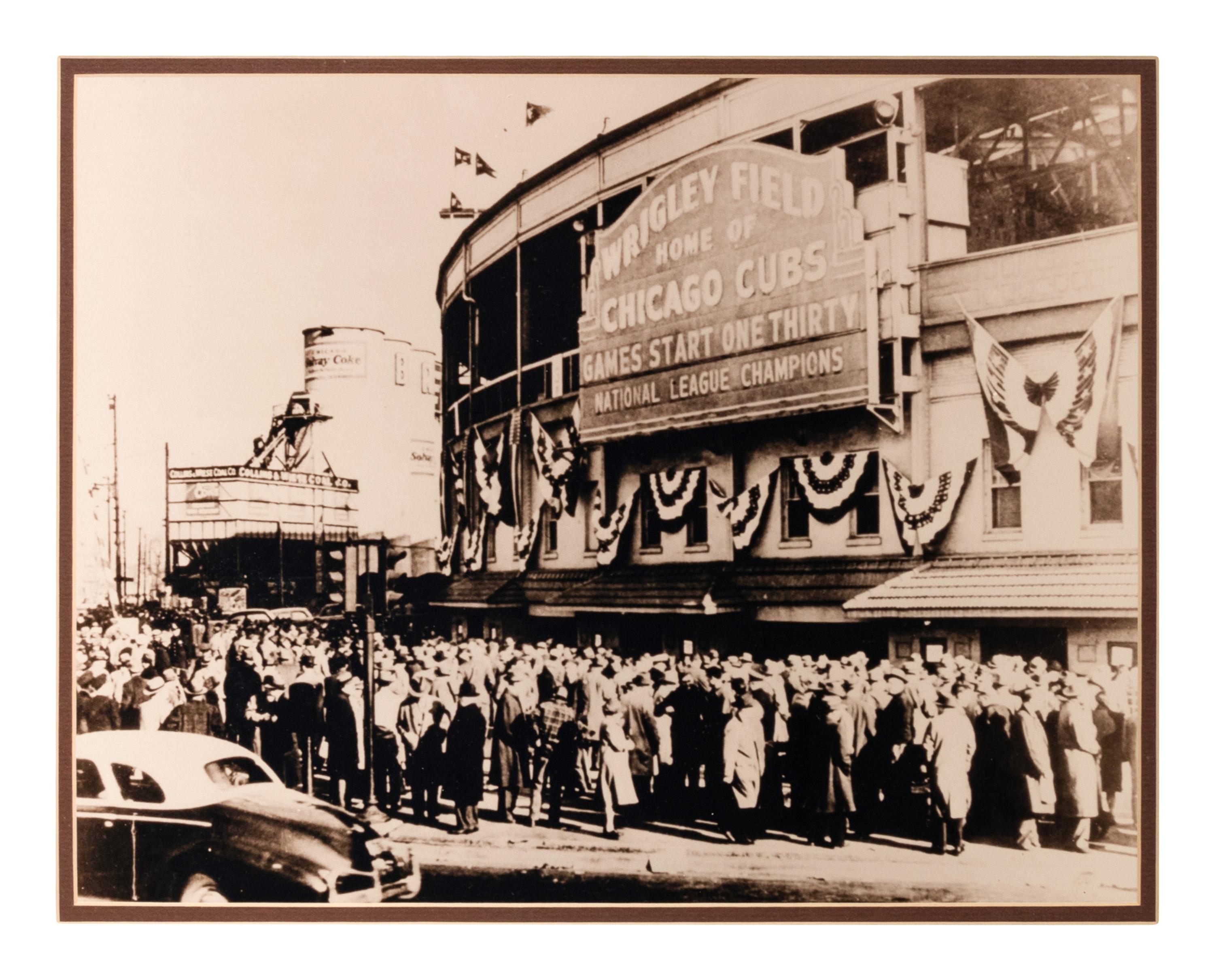 A Group of Five Photographs Displaying Significant Chicago Scenes Formerly Displayed at Ditka's Restaurant