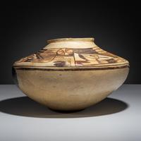 Ancestral Pueblo, Sikyatki Polychrome Pottery Jar
