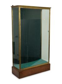 A French Bronze, Glass and Mahogany Vitrine Cabinet — EARLY 20TH CENTURY