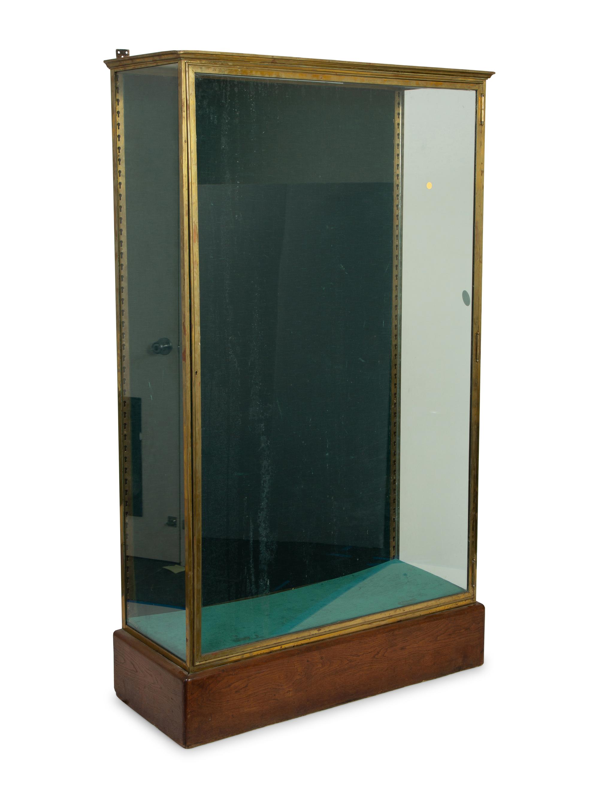A French Bronze, Glass and Mahogany Vitrine Cabinet — EARLY 20TH CENTURY
