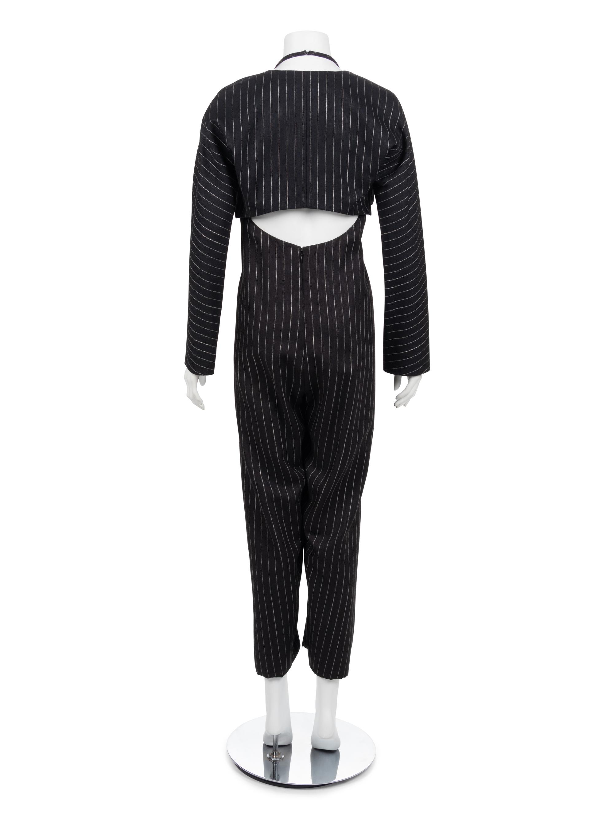 Geoffrey Beene Jumpsuit with Embroidered Jacket, Spring 1995