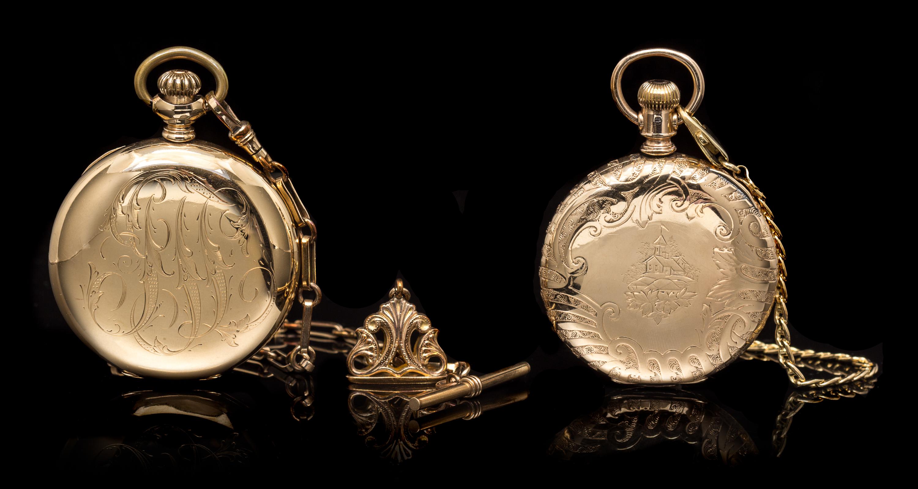 A Collection of Gold Filled Hunter Case Pocket Watches, Vacheron Constantin,