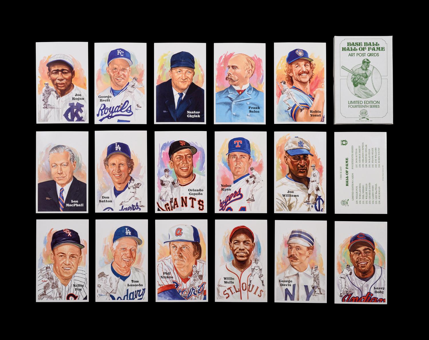 A Complete Run of 1980-2002 Series One Through Fifteen Perez-Steele Baseball Hall of Fame Post Cards