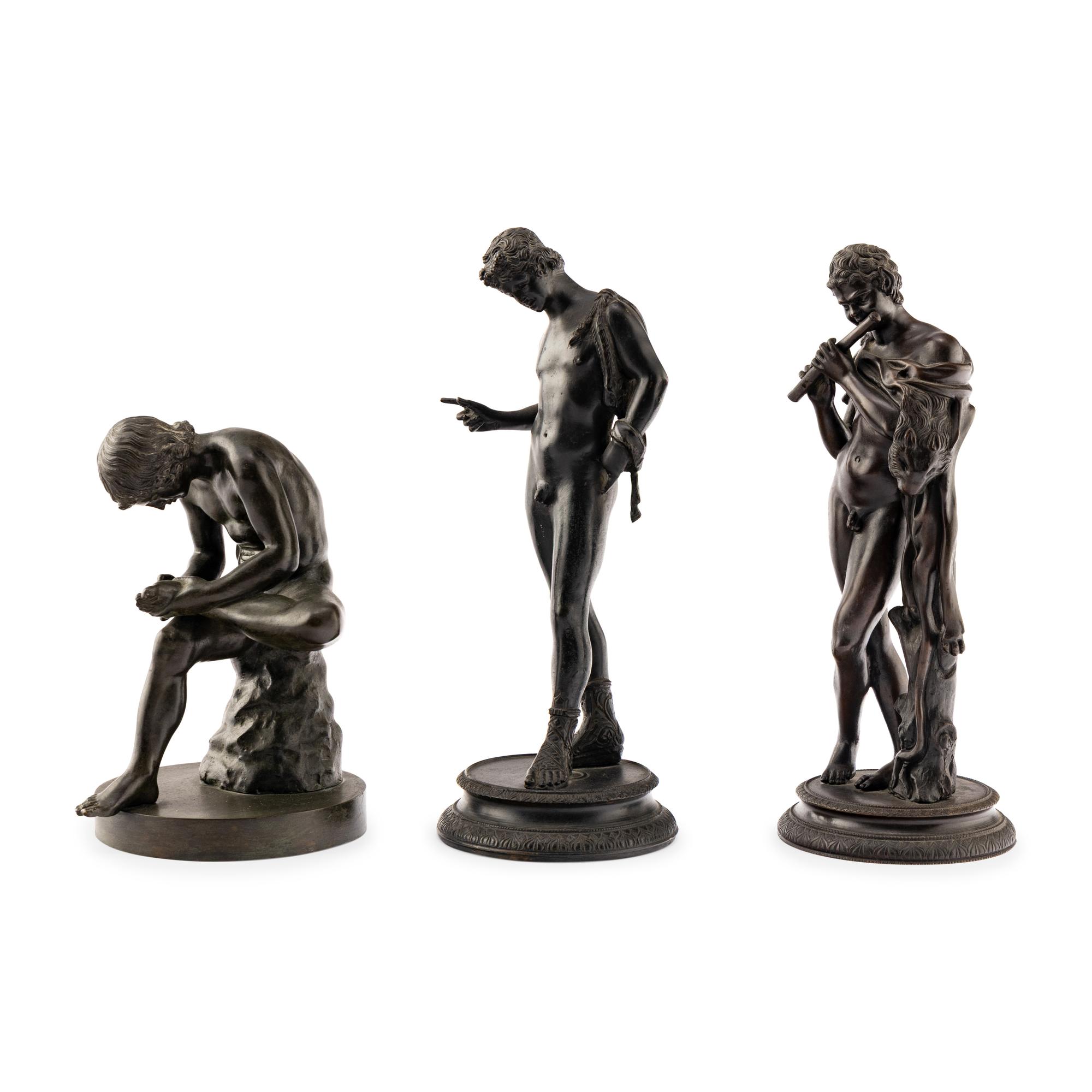 Three Italian Grand Tour Bronze Figures
