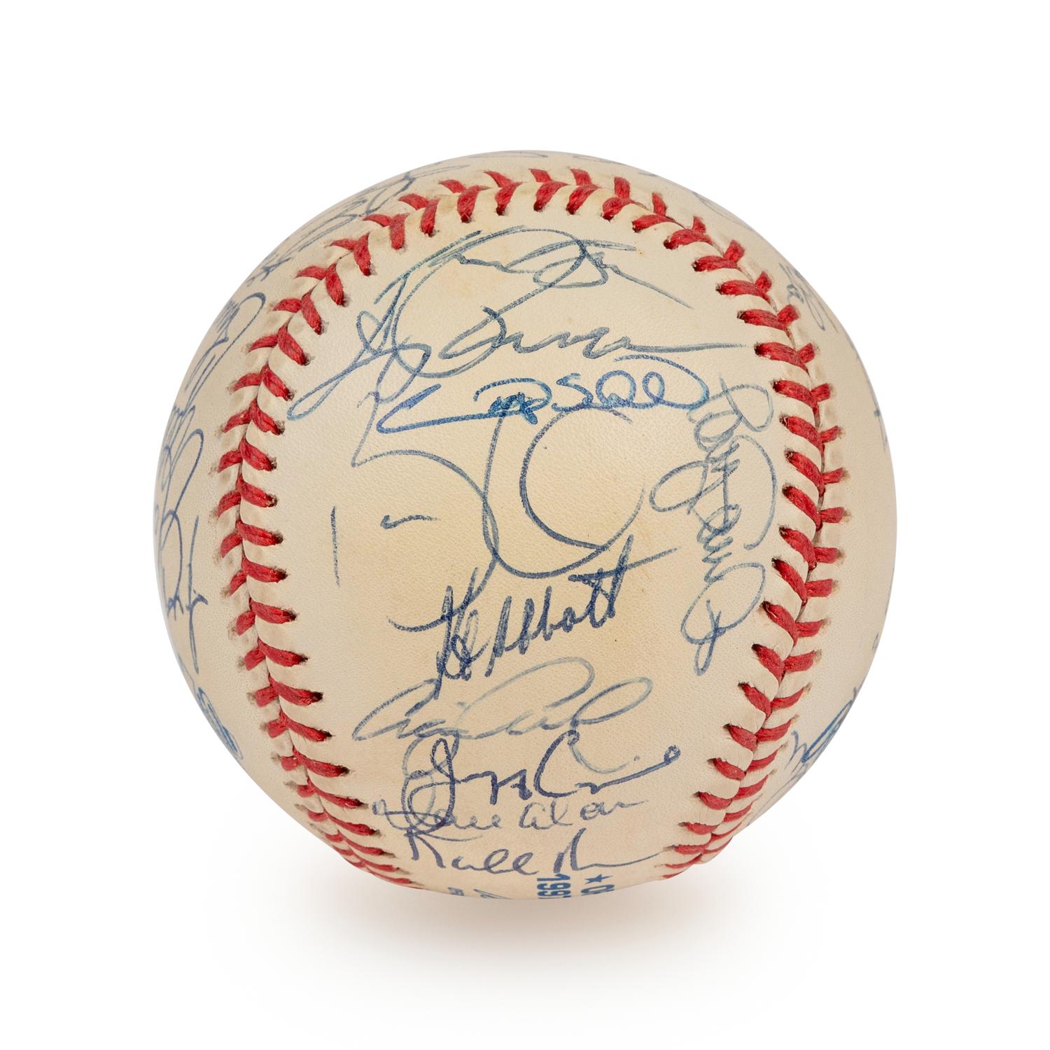 A 1997 Florida Marlins World Series Champions Team Signed Autograph Baseball - 33 Signatures (Beckett Authentication Services Letter)