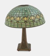 An American Bronze Leaded Table Lamp
