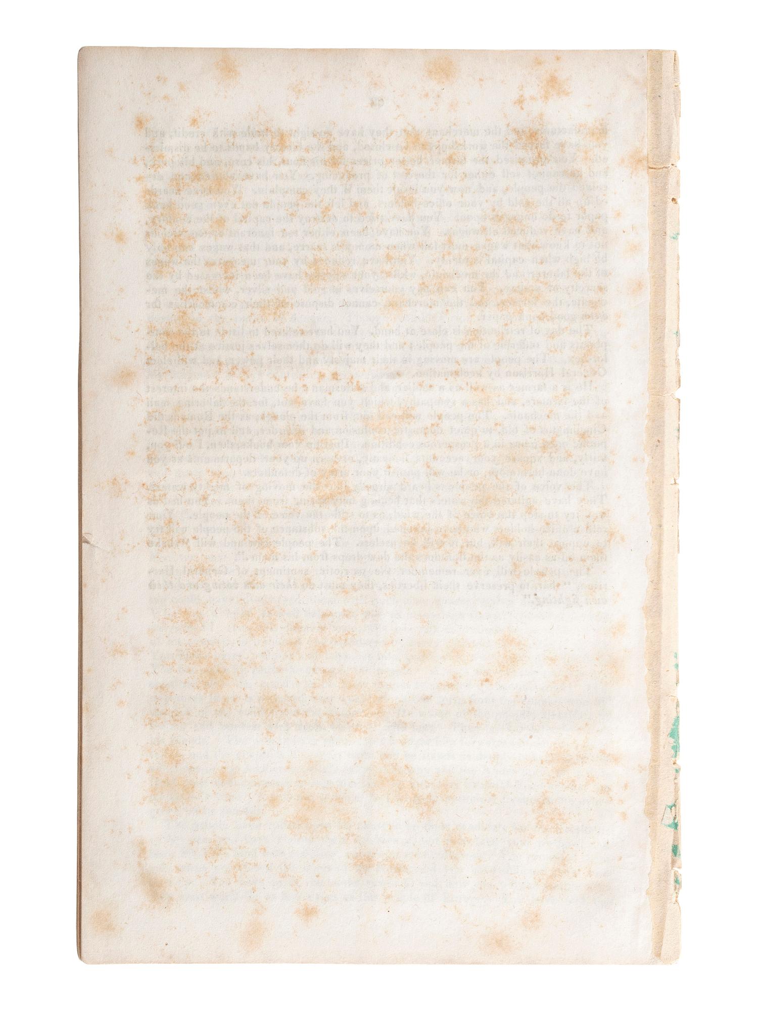 [HARRISON, William Henry (1773-1841)]. A group of pamphlets related to slavery, especially its expansion into Indiana, comprising: