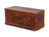 A Federal Molded and Grain-Painted Pine Blanket Chest